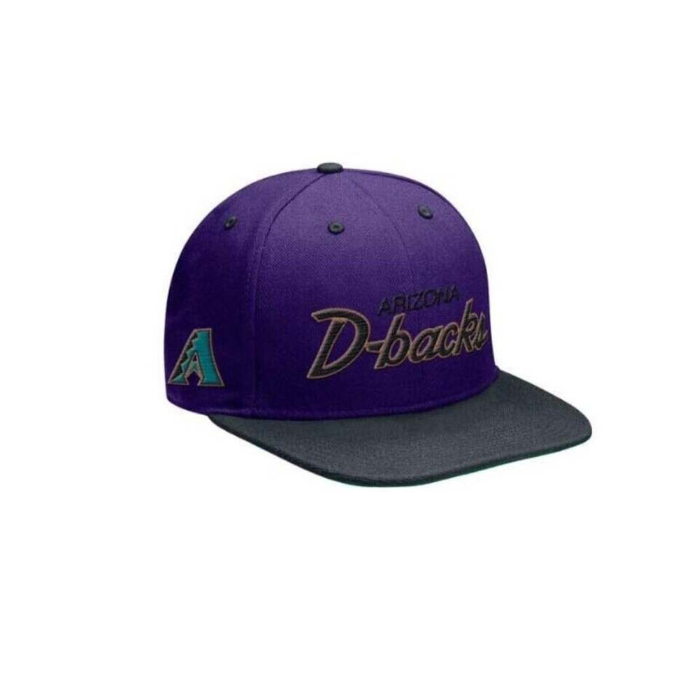 Vintage Arizona Diamondbacks Nike script Purple/Black 1990s Snapback Hat - NWT